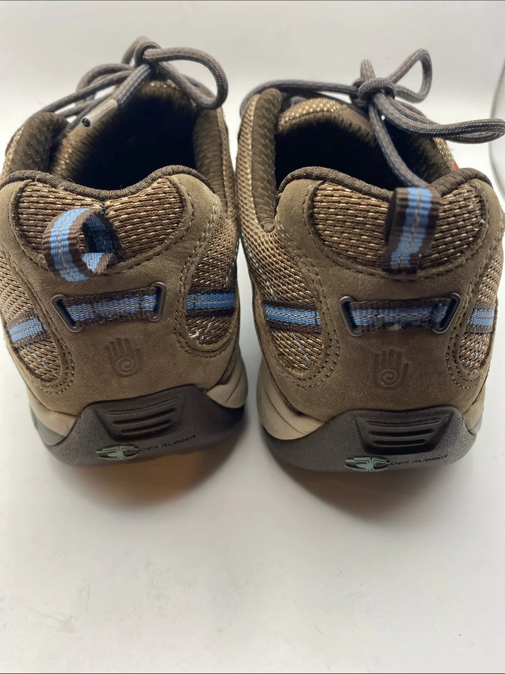 Teva Men's Brown Athletic Shoes with Blue Accents